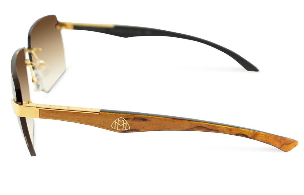 Maybach eyewear - The Artist sun - Gold / Karelian Birch Burr / Ebony
